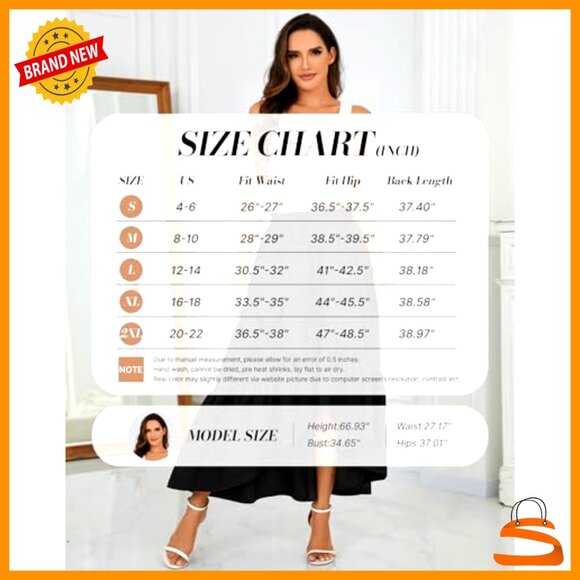 Asymmetrical Wrap Maxi Skirt with Slit, Size S, Polyester Nylon, Boho Flowy - Picture 4 of 7